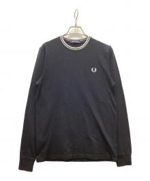 FRED PERRY（フレッドペリー）の古着「Twin Tipped Long Sleeve T-Shirt」｜ブラック