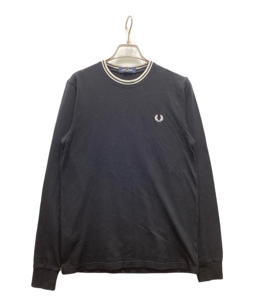 FRED PERRY（フレッドペリー）FRED PERRY (フレッドペリー) Twin Tipped Long Sleeve T-Shirt ブラック サイズ:XSの古着・服飾アイテム