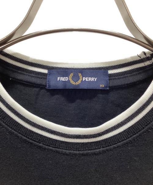 FRED PERRY（フレッドペリー）FRED PERRY (フレッドペリー) Twin Tipped Long Sleeve T-Shirt ブラック サイズ:XSの古着・服飾アイテム