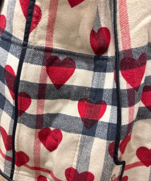 BURBERRY LONDON（バーバリーロンドン）BURBERRY LONDON (バーバリーロンドン) ハート×ノヴァチェックライナー ダッフルコート ブラウン サイズ:36の古着・服飾アイテム