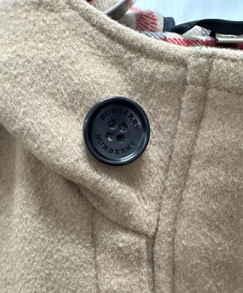 BURBERRY LONDON（バーバリーロンドン）BURBERRY LONDON (バーバリーロンドン) ハート×ノヴァチェックライナー ダッフルコート ブラウン サイズ:36の古着・服飾アイテム