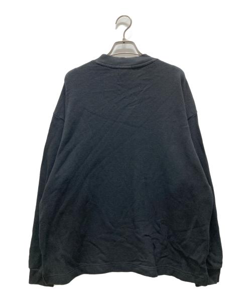 LACOSTE（ラコステ）LACOSTE (ラコステ) URBAN RESEARCH DOORS (アーバンリサーチドアーズ) 鹿の子L/Sカットソー/thick pique mock long-sleeve グレー サイズ:Mの古着・服飾アイテム