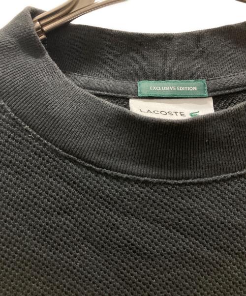LACOSTE（ラコステ）LACOSTE (ラコステ) URBAN RESEARCH DOORS (アーバンリサーチドアーズ) 鹿の子L/Sカットソー/thick pique mock long-sleeve グレー サイズ:Mの古着・服飾アイテム