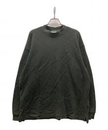 LACOSTE×URBAN RESEARCH DOORS（ラコステ×アーバンリサーチドアーズ）の古着「鹿の子L/Sカットソー/thick pique mock long-sleeve」｜グリーン
