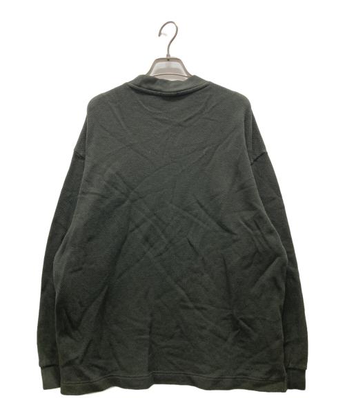 LACOSTE（ラコステ）LACOSTE (ラコステ) URBAN RESEARCH DOORS (アーバンリサーチドアーズ) 鹿の子L/Sカットソー/thick pique mock long-sleeve グリーン サイズ:Mの古着・服飾アイテム