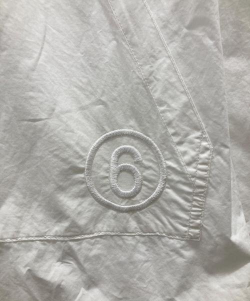 MM6 Maison Margiela（エムエムシックスメゾンマルジェラ）MM6 Maison Margiela (エムエムシックスメゾンマルジェラ) バックプリーツシャツドレス ホワイト サイズ:38の古着・服飾アイテム