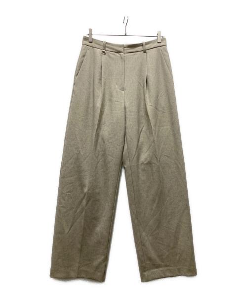 CLANE（クラネ）CLANE (クラネ) 2WAY TUCK STRAIGHT PANTS ベージュ サイズ:2の古着・服飾アイテム