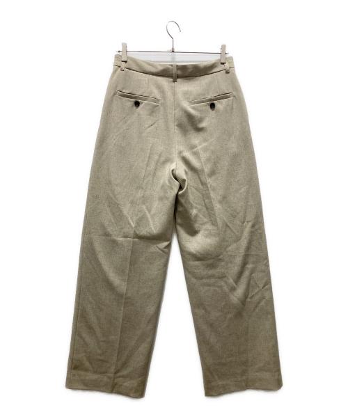 CLANE（クラネ）CLANE (クラネ) 2WAY TUCK STRAIGHT PANTS ベージュ サイズ:2の古着・服飾アイテム