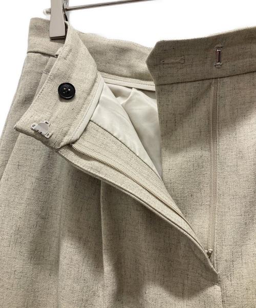 CLANE（クラネ）CLANE (クラネ) 2WAY TUCK STRAIGHT PANTS ベージュ サイズ:2の古着・服飾アイテム