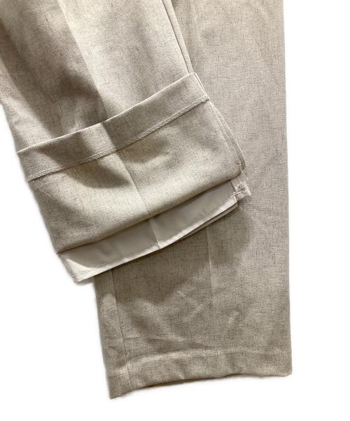 CLANE（クラネ）CLANE (クラネ) 2WAY TUCK STRAIGHT PANTS ベージュ サイズ:2の古着・服飾アイテム