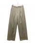 CLANE（クラネ）の古着「2WAY TUCK STRAIGHT PANTS」｜ベージュ