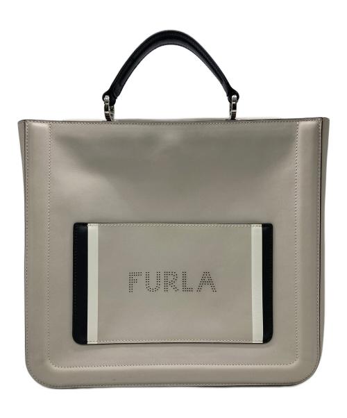 FURLA（フルラ）FURLA (フルラ) ハンドバッグ ベージュの古着・服飾アイテム