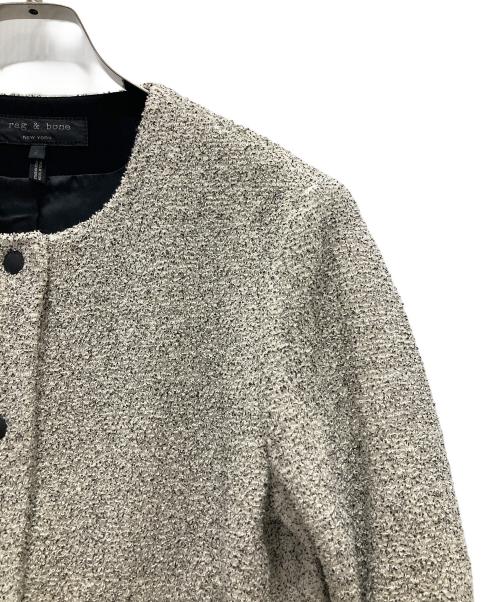 rag&bone（ラグアンドボーン）rag&bone (ラグアンドボーン) ノーカラージャケット ブラック サイズ:2の古着・服飾アイテム