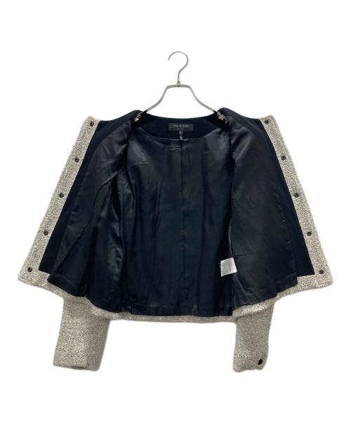 rag&bone（ラグアンドボーン）rag&bone (ラグアンドボーン) ノーカラージャケット ブラック サイズ:2の古着・服飾アイテム