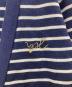 Yves Saint Laurent (イヴサンローラン) 金釦ボーダー Vネックカーディガン ネイビー サイズ:M：8000円
