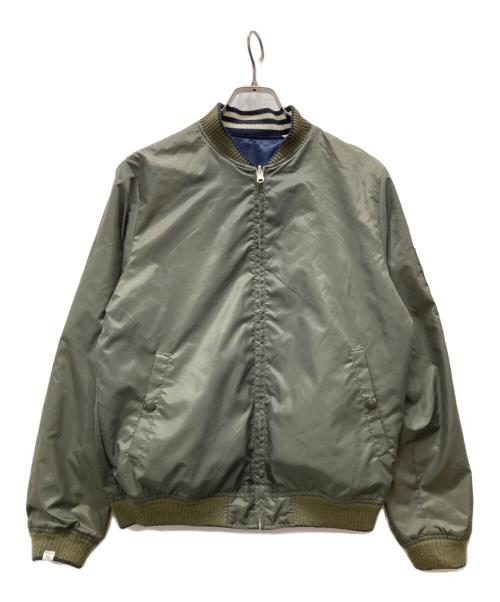 VANQUISH（ヴァンキッシュ）VANQUISH (ヴァンキッシュ) リバーシブル 渋谷 スカジャン ネイビー サイズ:Mの古着・服飾アイテム