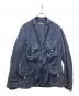 KAPITAL（キャピタル）の古着「マルチポケット リネンジャケット」｜ネイビー