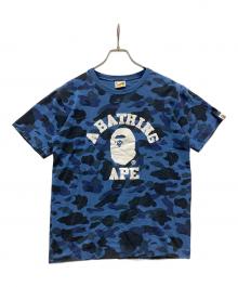 A BATHING APE（アベイシングエイプ）の古着「カモフラTシャツ」｜ネイビー