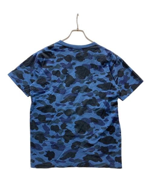 A BATHING APE（アベイシングエイプ）A BATHING APE (アベイシングエイプ) カモフラTシャツ ネイビー サイズ:Mの古着・服飾アイテム