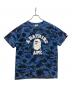 A BATHING APE（アベイシングエイプ）の古着「カモフラTシャツ」｜ネイビー