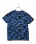 A BATHING APE (アベイシングエイプ) カモフラTシャツ ネイビー サイズ:M：6000円