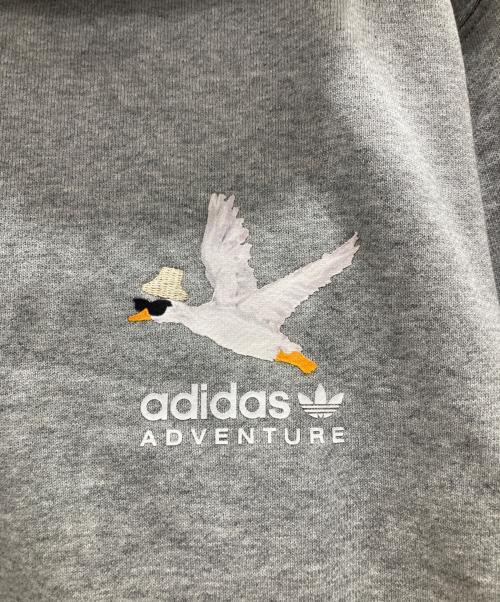 adidas（アディダス）adidas (アディダス) プルオーバーパーカー グレー サイズ:XL 未使用品の古着・服飾アイテム