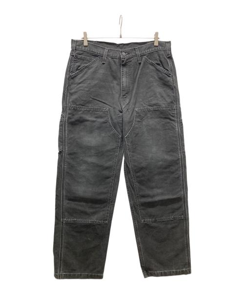 LEVI'S（リーバイス）LEVI'S (リーバイス) ルーズストレート ダブルニーデニムパンツ ブラック サイズ:34の古着・服飾アイテム