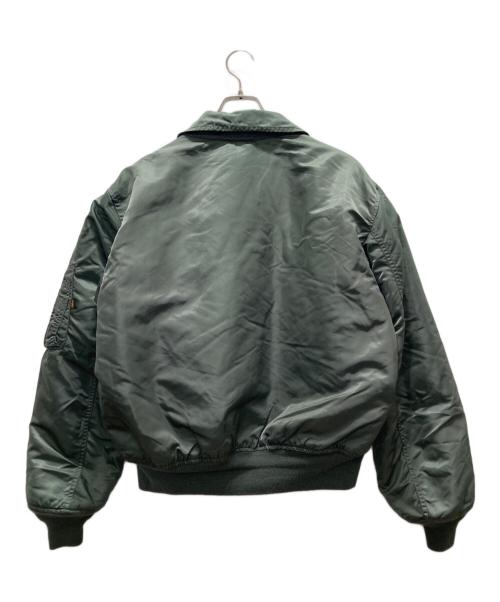 ALPHA INDUSTRIES（アルファインダストリーズ）ALPHA INDUSTRIES (アルファインダストリーズ) フライトジャケット グリーン サイズ:Lの古着・服飾アイテム