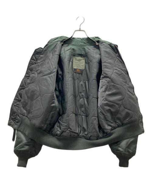 ALPHA INDUSTRIES（アルファインダストリーズ）ALPHA INDUSTRIES (アルファインダストリーズ) フライトジャケット グリーン サイズ:Lの古着・服飾アイテム