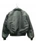 ALPHA INDUSTRIES (アルファインダストリーズ) フライトジャケット グリーン サイズ:L：8000円