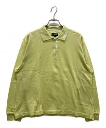 BURBERRY GOLF（バーバリーゴルフ）の古着「ポロシャツ」｜黄緑