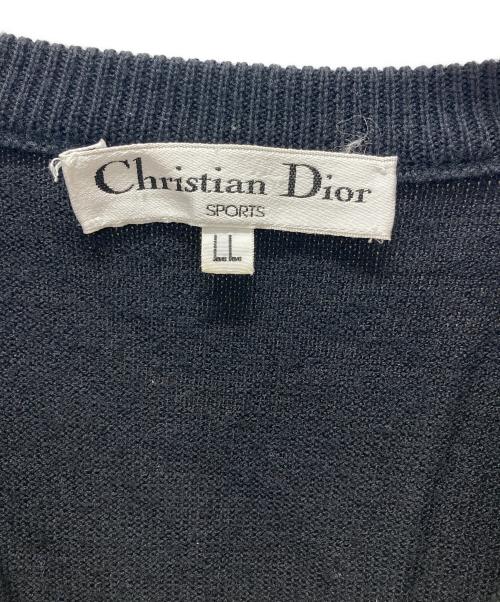 Christian Dior Sports（クリスチャン ディオールスポーツ）Christian Dior Sports (クリスチャン ディオールスポーツ) ニットベスト ブラック サイズ:LLの古着・服飾アイテム