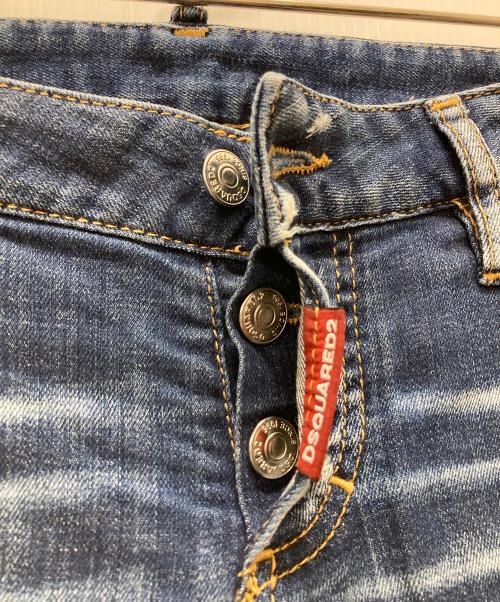 DSQUARED2（ディースクエアード）DSQUARED2 (ディースクエアード) Jennifer Cropped Jean インディゴ サイズ:34の古着・服飾アイテム