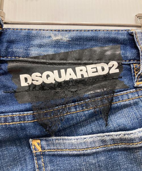 DSQUARED2（ディースクエアード）DSQUARED2 (ディースクエアード) Jennifer Cropped Jean インディゴ サイズ:34の古着・服飾アイテム