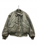 MILITARYミリタリー）の古着「フライトジャケット」｜オリーブ