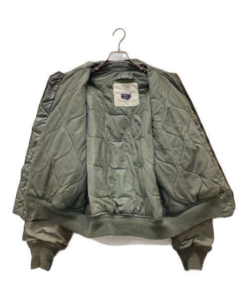 MILITARY（ミリタリー）MILITARY (ミリタリー) フライトジャケット オリーブ サイズ:Lの古着・服飾アイテム