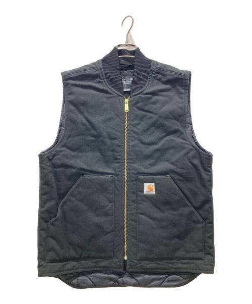 CarHartt（カーハート）CarHartt (カーハート) ダック地ベスト ブラック サイズ:Mの古着・服飾アイテム