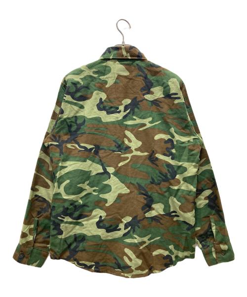 FIVE BROTHER（ファイブブラザー）FIVE BROTHER (ファイブブラザー) 80s~90sカモフラライトネルシャツ オリーブ サイズ:Mの古着・服飾アイテム