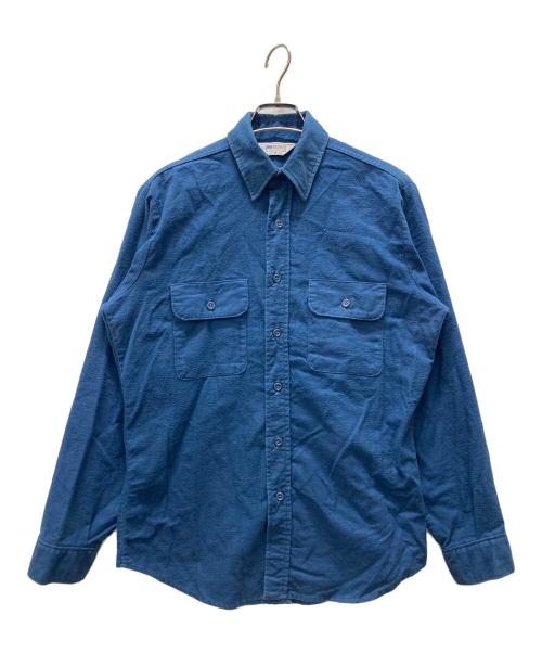 FIVE BROTHER（ファイブブラザー）FIVE BROTHER (ファイブブラザー) 80sシャモアクロスシャツ スカイブルー サイズ:Mの古着・服飾アイテム