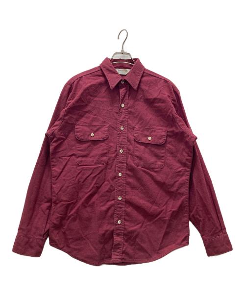 FIVE BROTHER（ファイブブラザー）FIVE BROTHER (ファイブブラザー) 80sシャモアクロスシャツ レッド サイズ:Mの古着・服飾アイテム