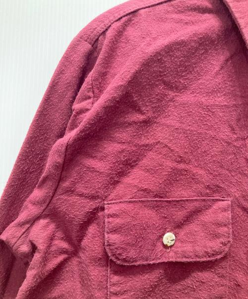 FIVE BROTHER（ファイブブラザー）FIVE BROTHER (ファイブブラザー) 80sシャモアクロスシャツ レッド サイズ:Mの古着・服飾アイテム