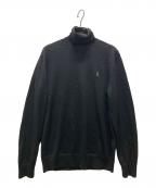 POLO RALPH LAURENポロ・ラルフローレン）の古着「ハイネックニット」｜ブラック