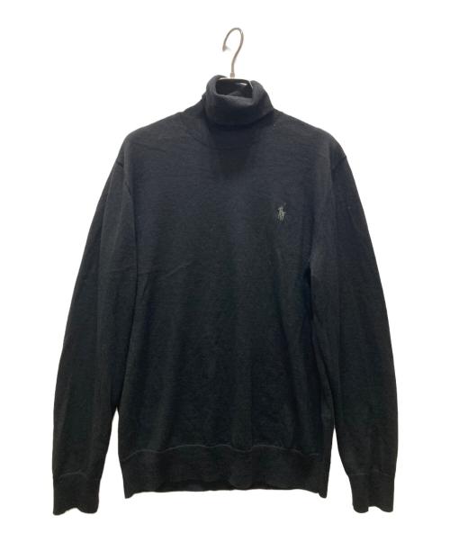 POLO RALPH LAUREN（ポロ・ラルフローレン）POLO RALPH LAUREN (ポロ・ラルフローレン) ハイネックニット ブラック サイズ:Mの古着・服飾アイテム
