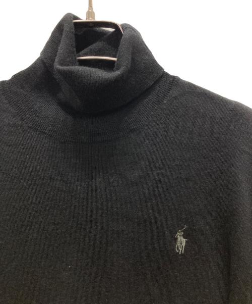 POLO RALPH LAUREN（ポロ・ラルフローレン）POLO RALPH LAUREN (ポロ・ラルフローレン) ハイネックニット ブラック サイズ:Mの古着・服飾アイテム