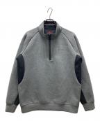 BRIEFINGブリーフィング）の古着「WARM 3D LOGO HALF ZIP」｜グレー