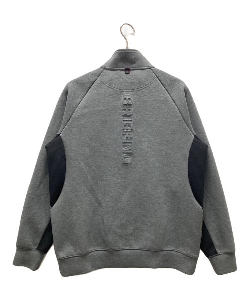 BRIEFING（ブリーフィング）BRIEFING (ブリーフィング) WARM 3D LOGO HALF ZIP グレー サイズ:Mの古着・服飾アイテム