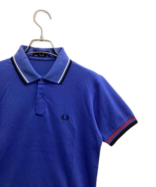 FRED PERRY（フレッドペリー）FRED PERRY (フレッドペリー) 半袖ポロシャツ ブルー サイズ:36の古着・服飾アイテム
