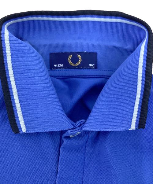 FRED PERRY（フレッドペリー）FRED PERRY (フレッドペリー) 半袖ポロシャツ ブルー サイズ:36の古着・服飾アイテム