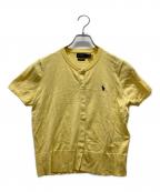 POLO RALPH LAURENポロ・ラルフローレン）の古着「半袖カーディガン」｜イエロー