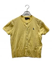POLO RALPH LAUREN（ポロ・ラルフローレン）の古着「半袖カーディガン」｜イエロー